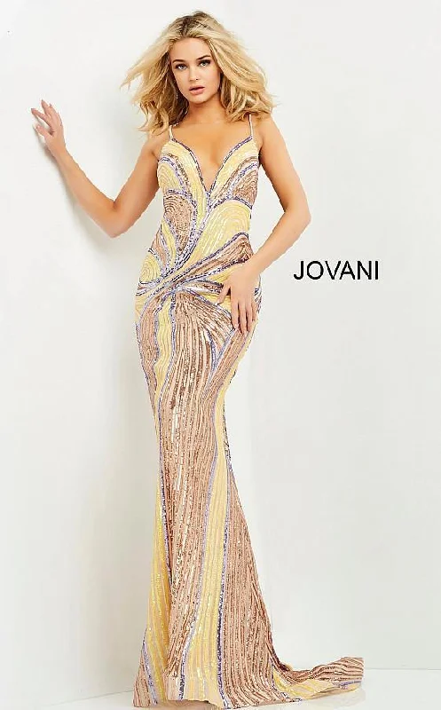 Effortlessly chic fashion for today’s woman   Jovani 06757 Prom Long Formal Sexy Beaded Dress
