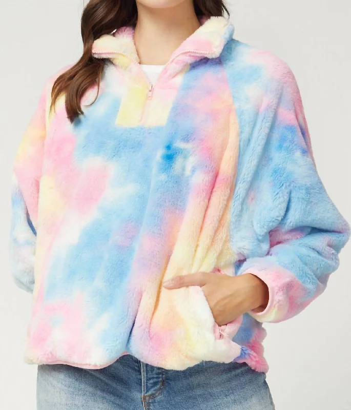 Fashion-forward styles that make a statement   Cotton Candy Pullover In Tie-Dye Print