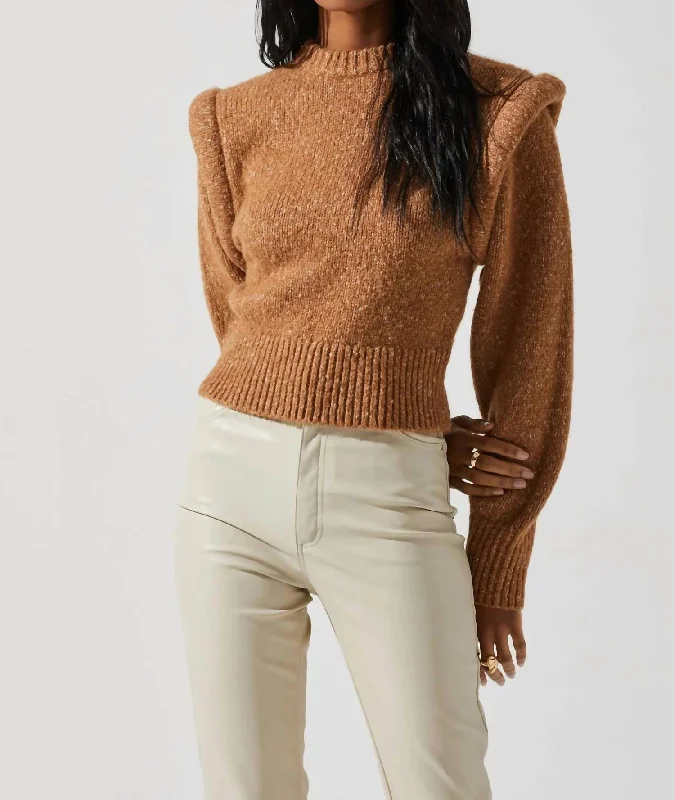 Bold and sophisticated looks for every woman   Luciana Sweater In Camel