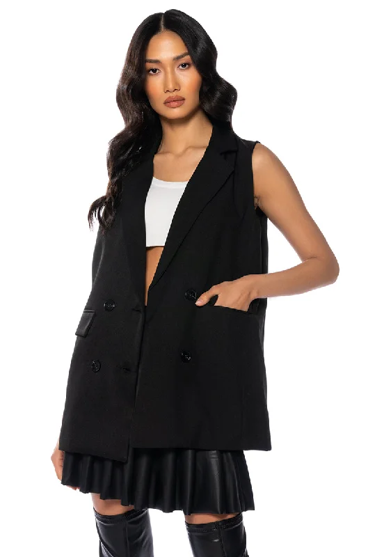   Designer-inspired women’s fashion at affordable prices   ONE OF THE CLASSICS BLAZER VEST