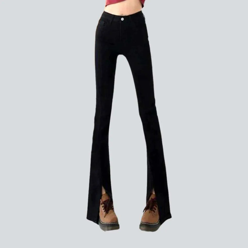 High-fashion styles at affordable prices   Stonewashed high-waist jeans
 for women